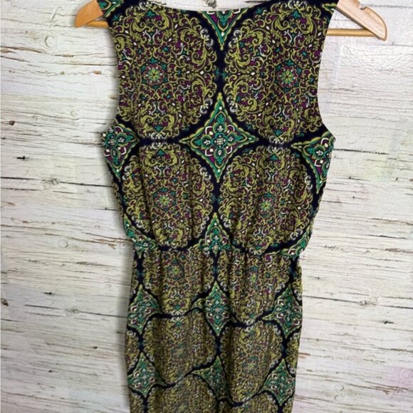 Banana Republic Black and Green Sheath Mini Dress size 4 - Picture 6 of 7